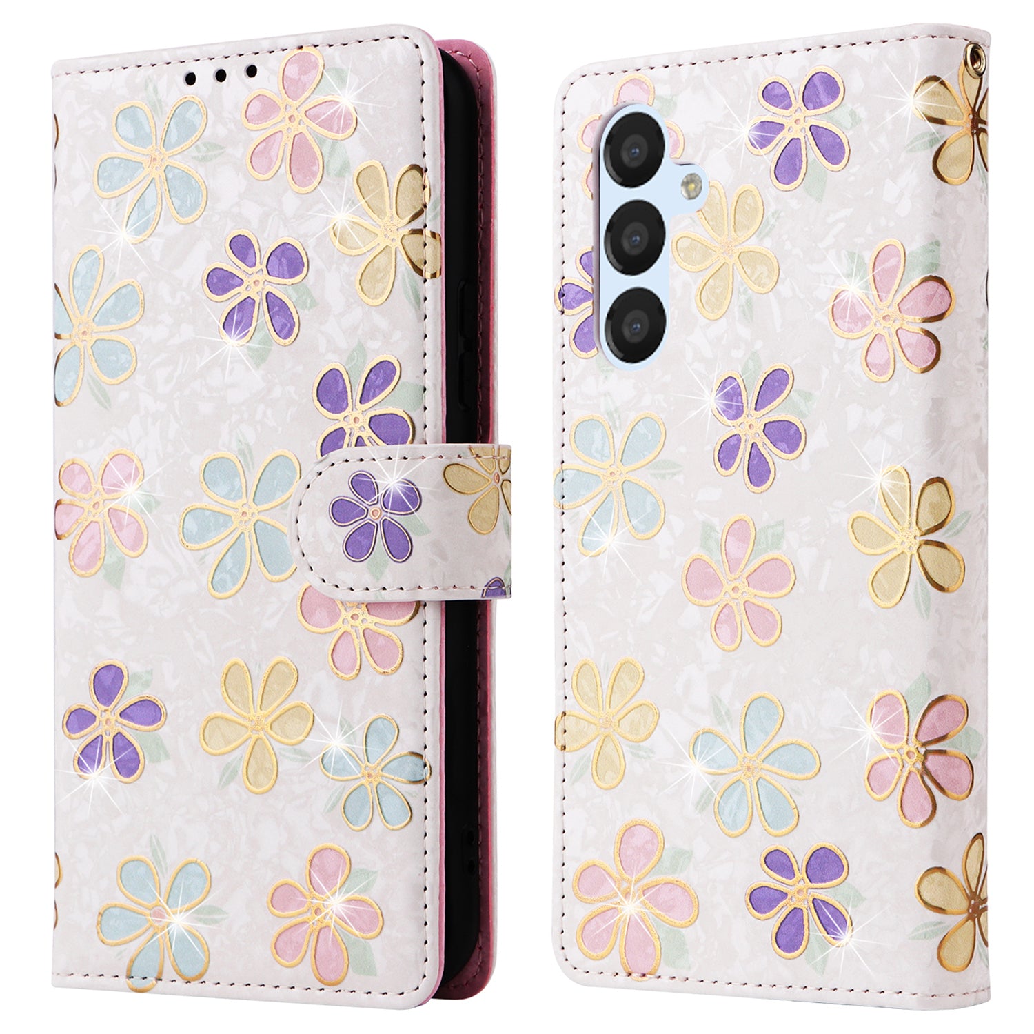 For Samsung Galaxy A54 5G Case RFID Blocking Magnetic Phone Cover with Lacquered Design For Samsung Galaxy A54 5G Case RFID Blocking Magnetic Phone Cover with Lacquered Design